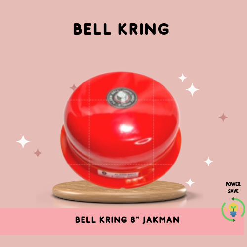 BELL KRING 200MM/BELL SEKOLAH/BELL KANTOR/BELL KABEL/BELL MERAH/BELL PENGERAS SUARA