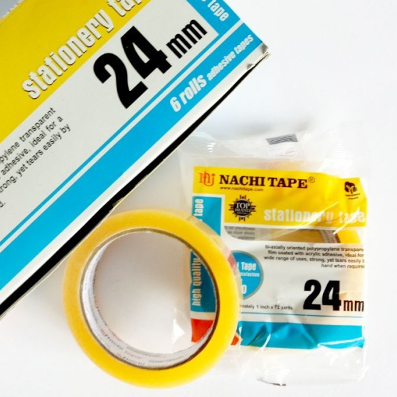 

Nachi Selotip Stationery Nachi Yellow 24 mm x 72 yard (1 Pcs)