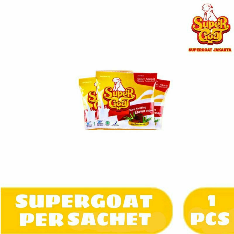 

[ SUPERGOAT PER SACHET ] SUPERGOAT SUSU KAMBING ETAWA DENGAN GULA AREN