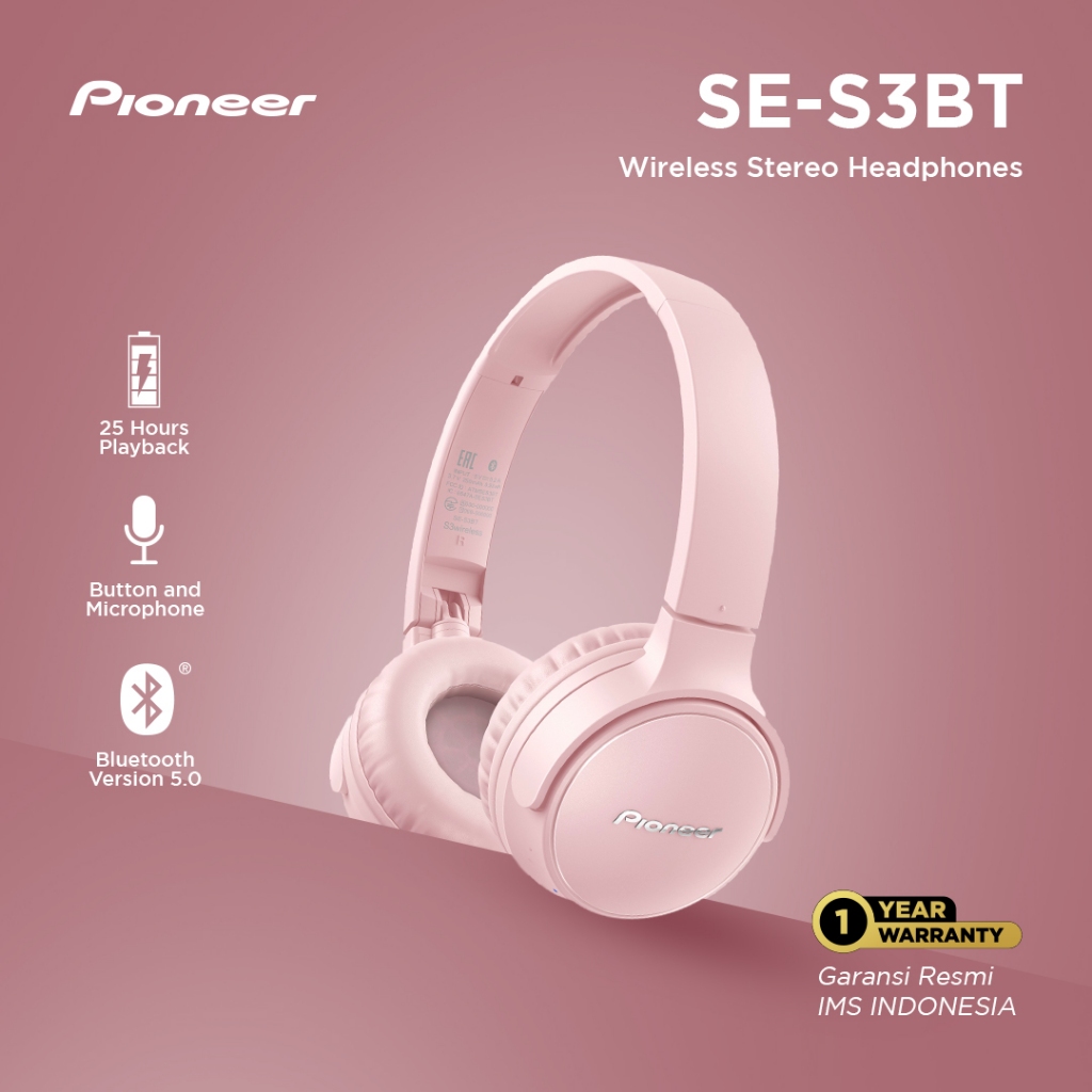 Pioneer Bluetooth Headphone S3BT