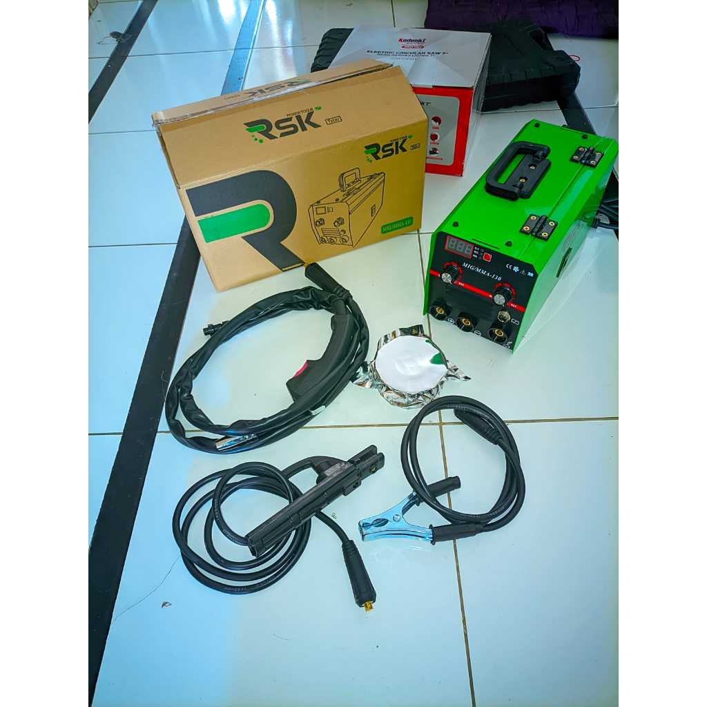 MESIN LAS MIG CO 2 TANPA GAS MIG MULTIFUNGSI LAS MIG TANPA GAS 130A 800watt