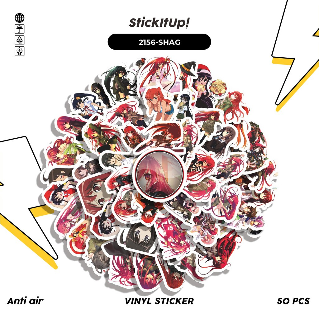 

COD✨ 50 Pcs Stiker Pack ANIME SERIES SHAKUGAN NO SHANA 01 Lucu Aesthetic Vynil Waterproof untuk Freebies Sticker Buku Journal Casing HP Laptop
