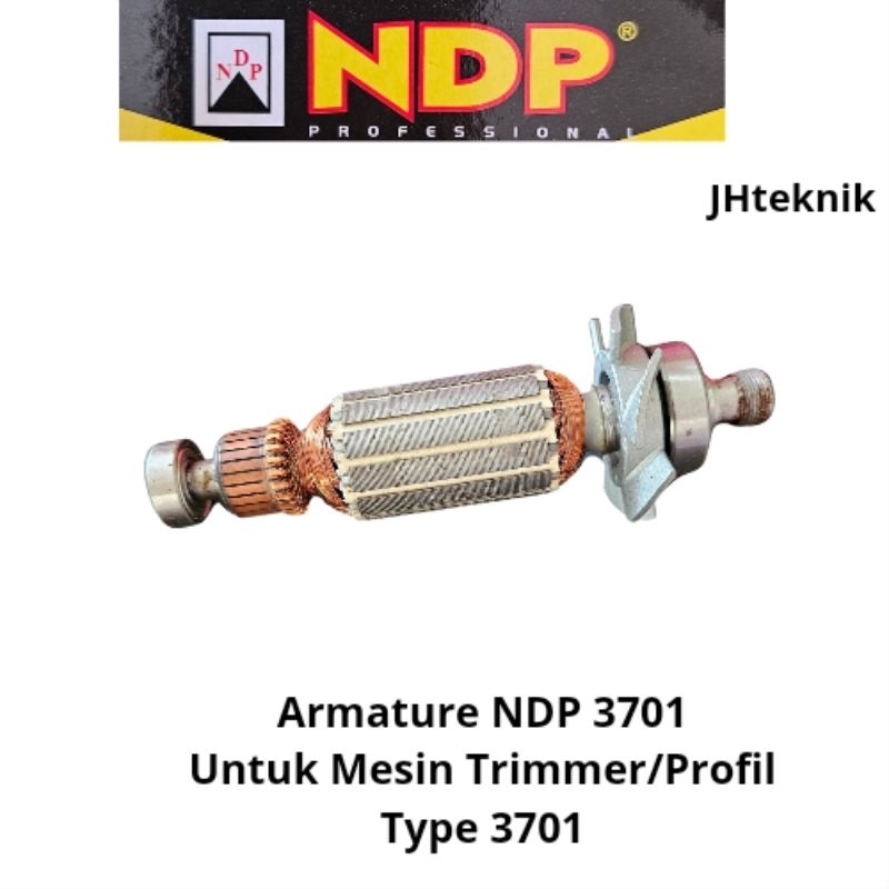 JHTeknik Armature 3701 Untuk Mesin Trimmer/Profil NDP/Angker Mesin Trimer N3701 NDP