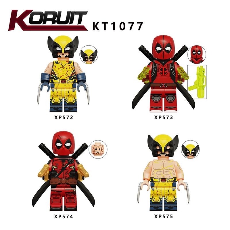 Action figure deapool wolverine movie model terbaru KT1077