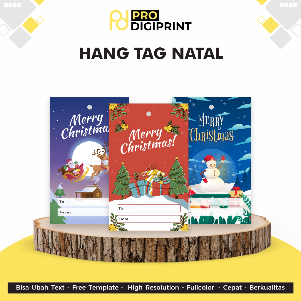 

Hangtag Christmas - Hangtag Natal - Kartu Ucapan ( Pro Digiprint )