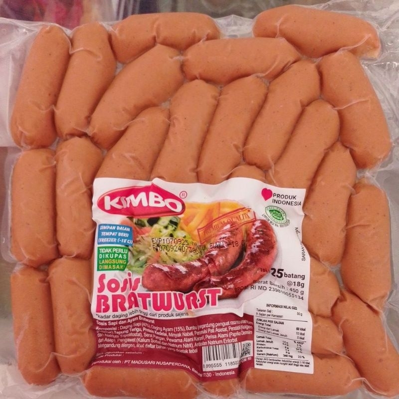 

Kimbo sosis BRATWURST 450gr