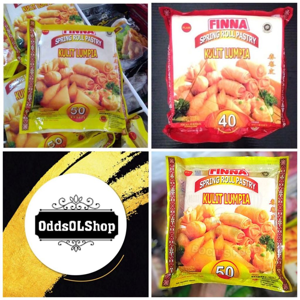 

Finna Varian Kemasan Spring Roll Pasty Kulit Lumpia Plain Skin Frozen Food Bahan Makanan Beku Olahan