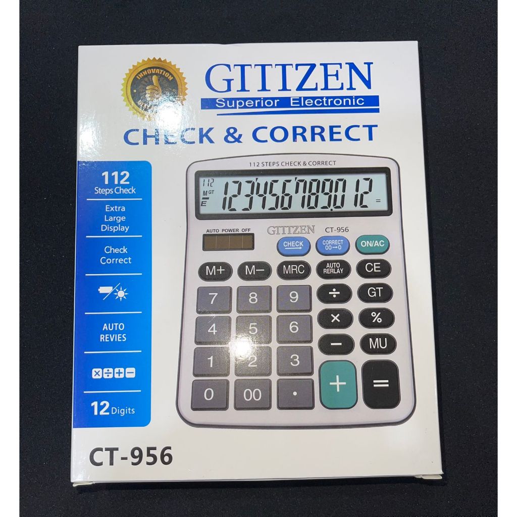 

CALCULATOR 12 DIGIT / CALCULATOR CT-956