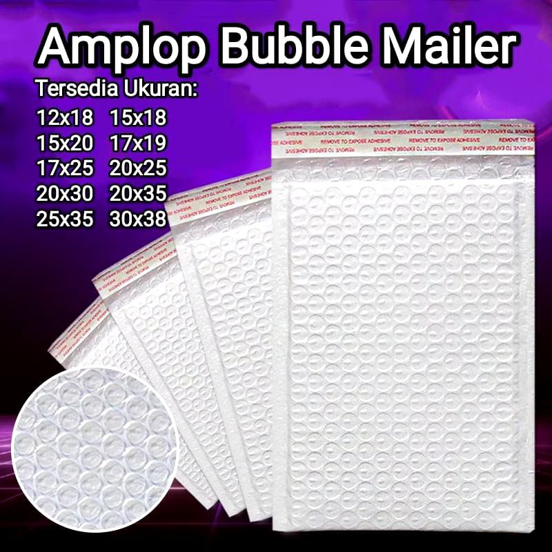 

Bubble Mailer Polymailler Premium | Plastik Mailer Bening Tebal | Kantong Poly bubble Wrap Packing Murah