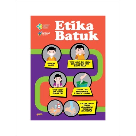 

STIKER VINYL ETIKA BATUK 23 x 30 CM SIGN RAMBU K3