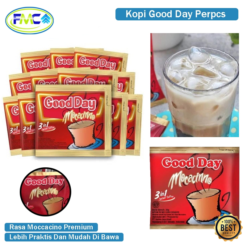 

Good Day Kopi Instant Mocacinno Per 1 Biji Good Day Mokacino Kopi Good Day Mocacinno 20 Gram Praktis Minuman Kopi Good Day Murah Per Satuan Good Day Rasa Mocacinno Kopi Instan