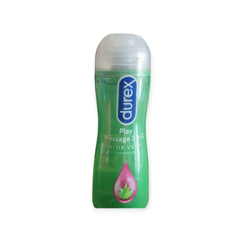 Reydokurniawan Durex Play Massage 2In1 Aloe Vera Soothing Lube 200Ml (Hijau)