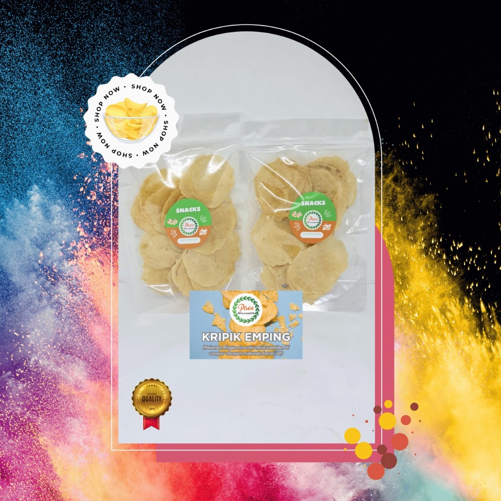 

Kripik Emping (finger food/snacks)