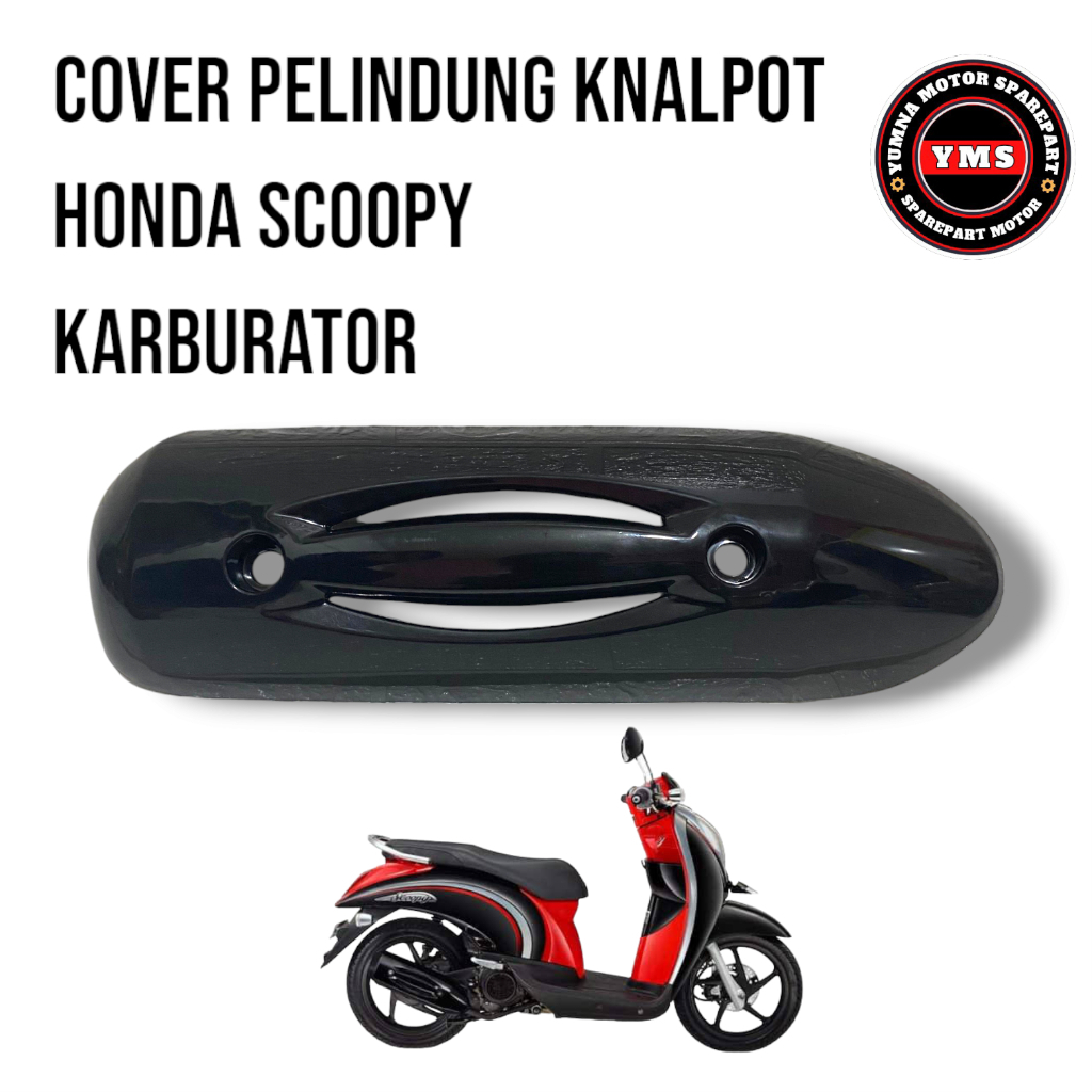 cover tutup knalpot honda scoopy karbu cover tameng knalpot scoopy karbu kyt