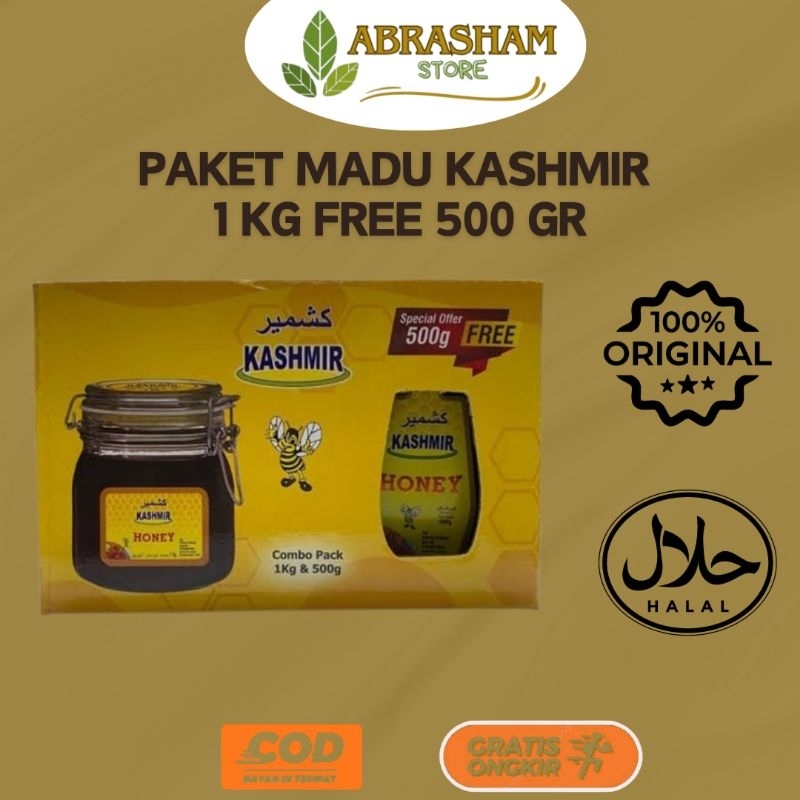 

Madu Kashmir India PAKET PROMO 1 KG FREE 500 GR Original Madu Terbaik Asli India Kasmir Madu Sehat