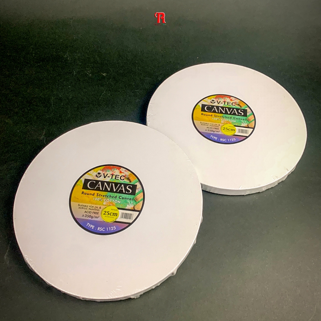 

Kanvas Bulat / Round Canvas / Kanvas Lukis 25 cm
