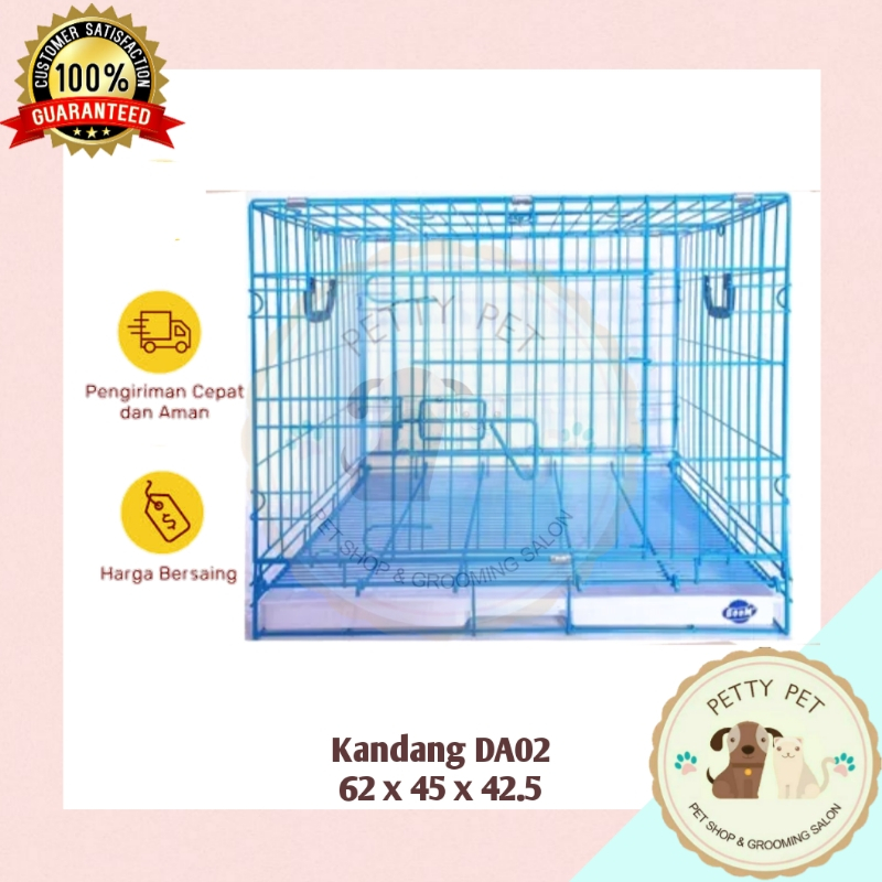 Kandang Kucing Anjing/Kandang BOOM Da02 (Ukuran 62 X 45 X 42.5) Roda Pet Cage Kandang Hewan