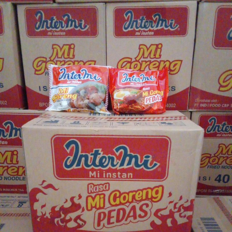 

[1 Dus isi 40 Bungkus] INTERMIE GORENG MIX (GORENG BIASA&GORENG PEDAS)