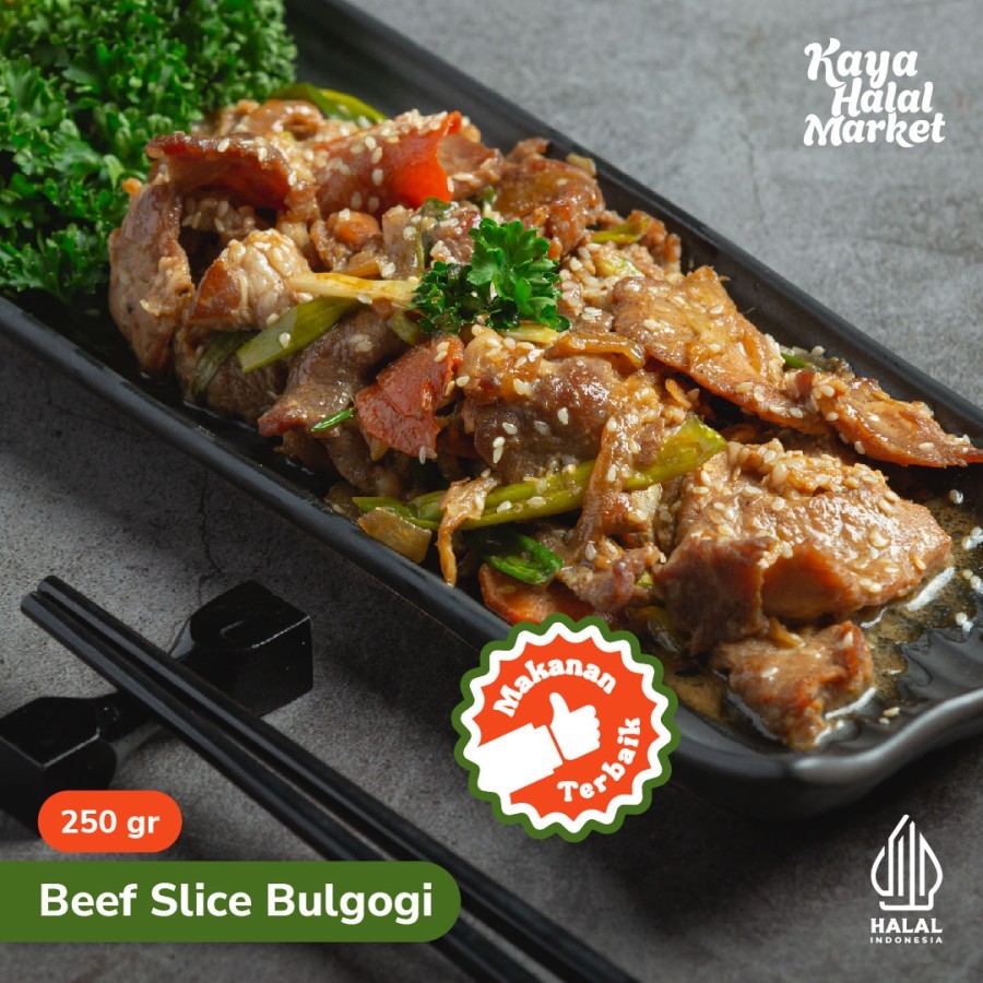 

Daging Bulgogi Slice Frozen 250 Gram Halal KangDaging