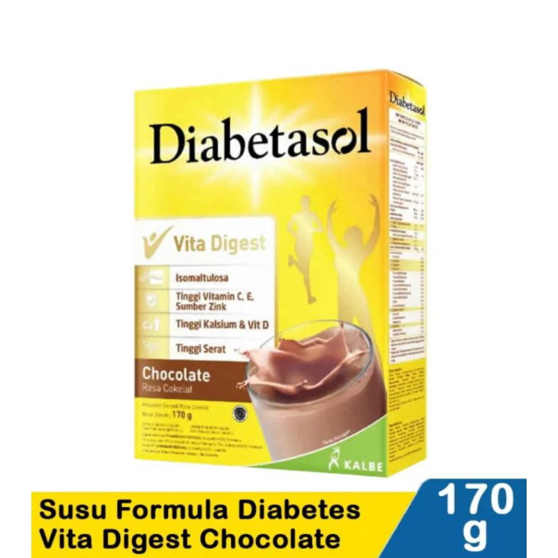 

[COD] Diabetasol Susu Formula Diabetes 170g Rasa Coklat & Vanila