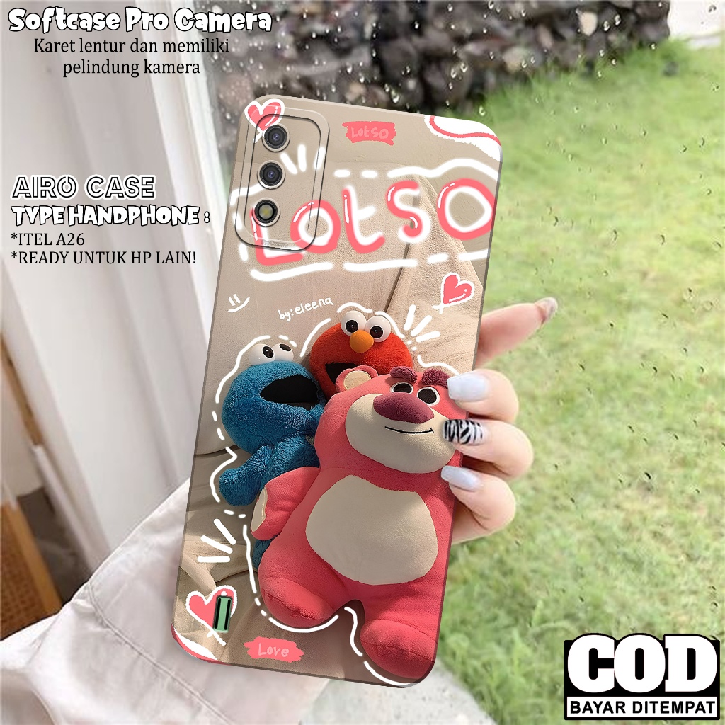 Case ITEL A26 - Softcase ITEL A26 - Fashion Case KARTUN - Casing ITEL A26 - Softcase Pro Camera - Tp