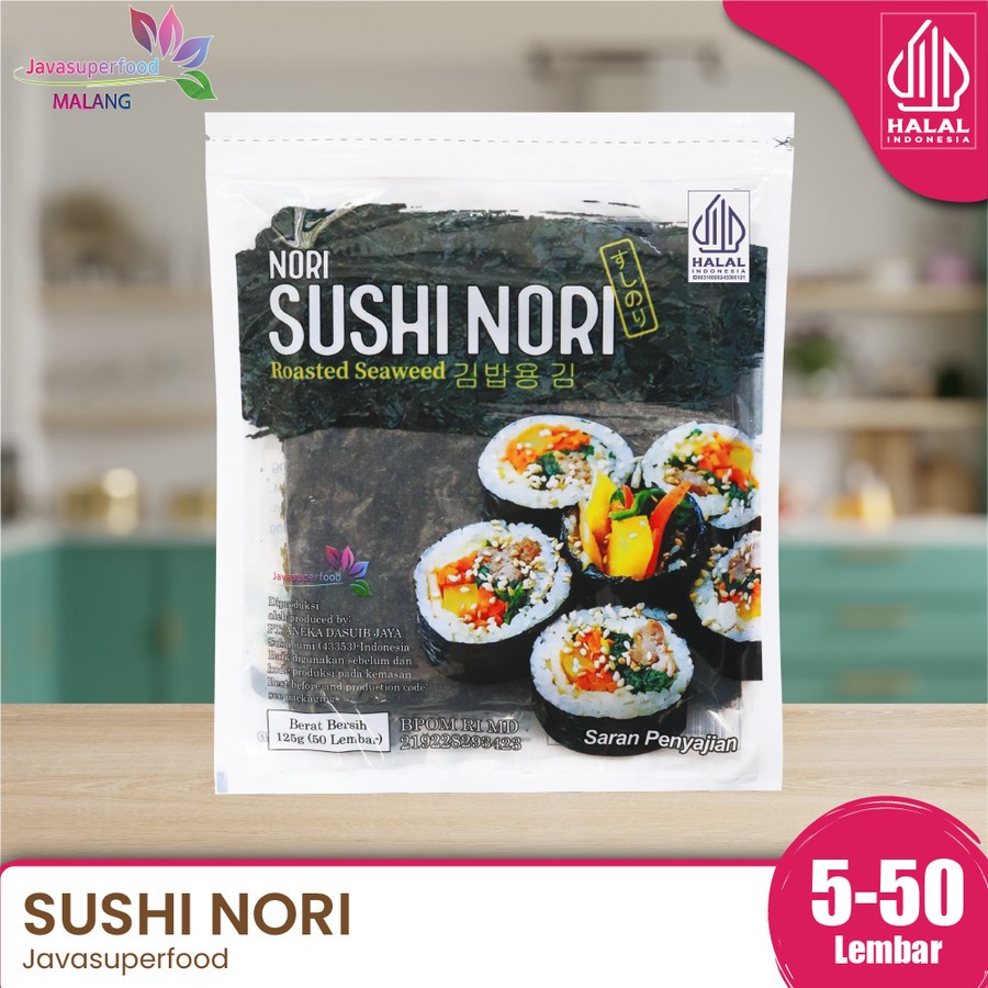 

HS Sushi Nori javasuperfood 125 gr (50 lembar)