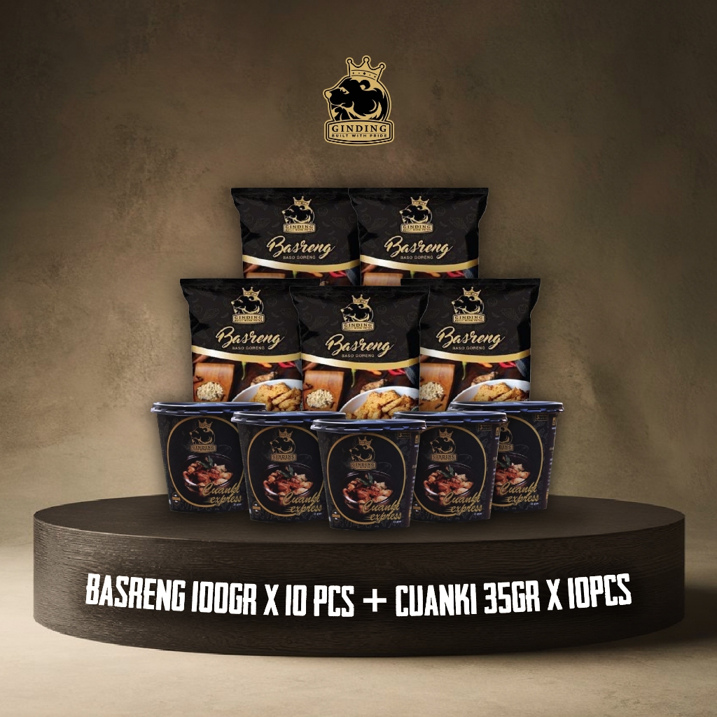 

Ginding Basreng & Cuanki Express Jajanan Khas Sunda/35 gr & 100 gr/paket isi 10 pcs