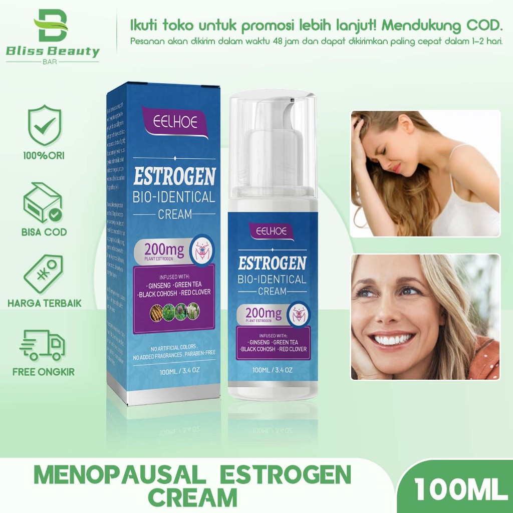 EELHOE Estrogen Bio-identical Cream Menopausal Oestrogen Cream Estrogen Cream Estrogen Relief Cream 