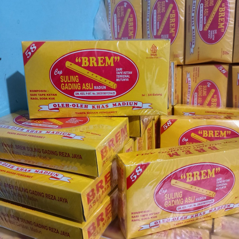 

[JUMBO] BREM SULING GADING ASLI MADIUN | Jumbo Isi 4 biji | Oleh Oleh Khas Madiun