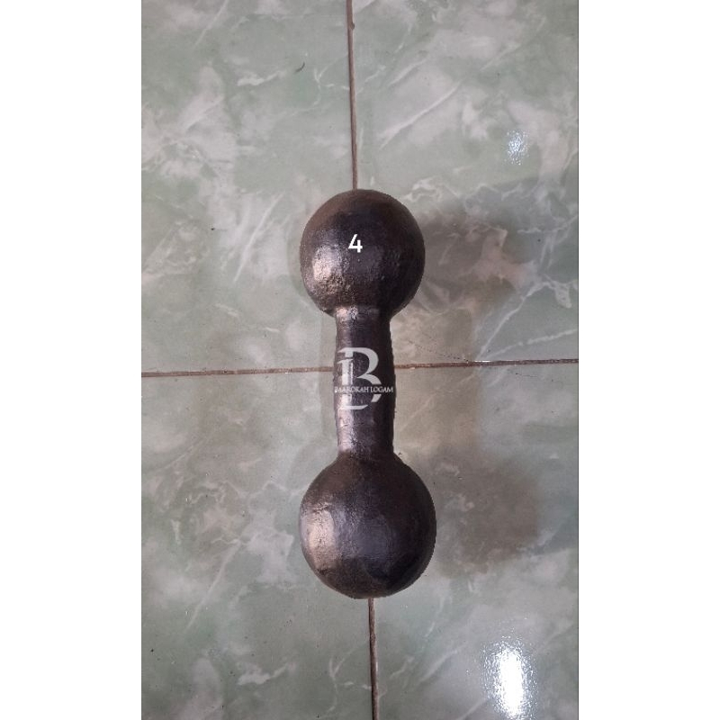 dumbel / barbel 4kg bahan besi cor padat