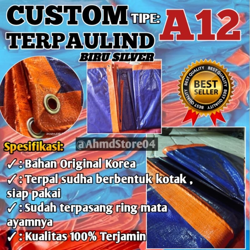 Custom Terpal A12 BIRU OREN MURAH #terpallembaran#terpaltenda#terpaltebal#terpalmurah#terpalkorea#te
