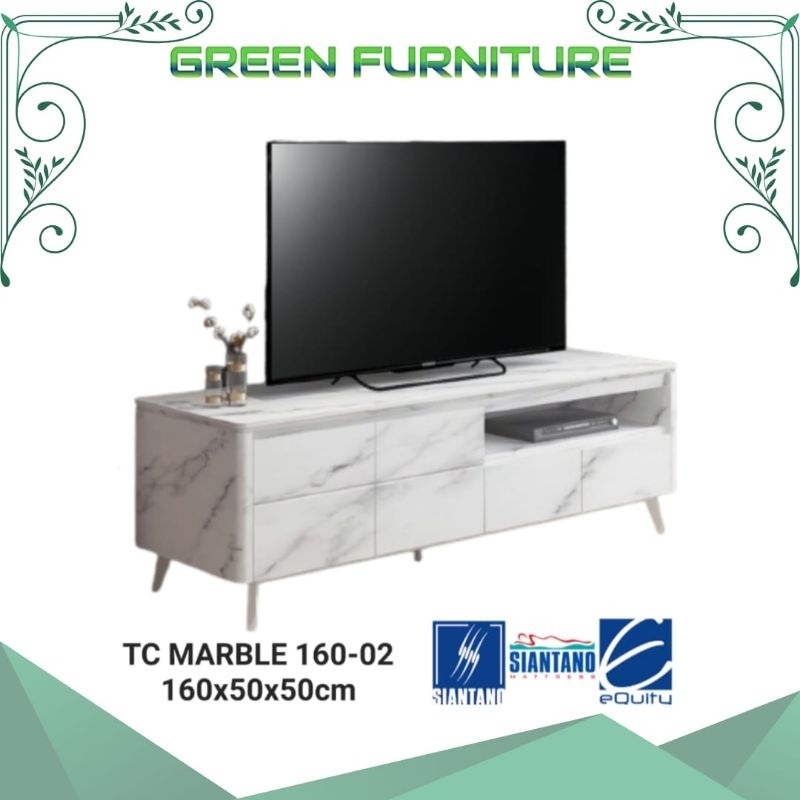 meja tv siantano TC MARBLE 160-02 rak tv marble siantano vedio rack minimalis
