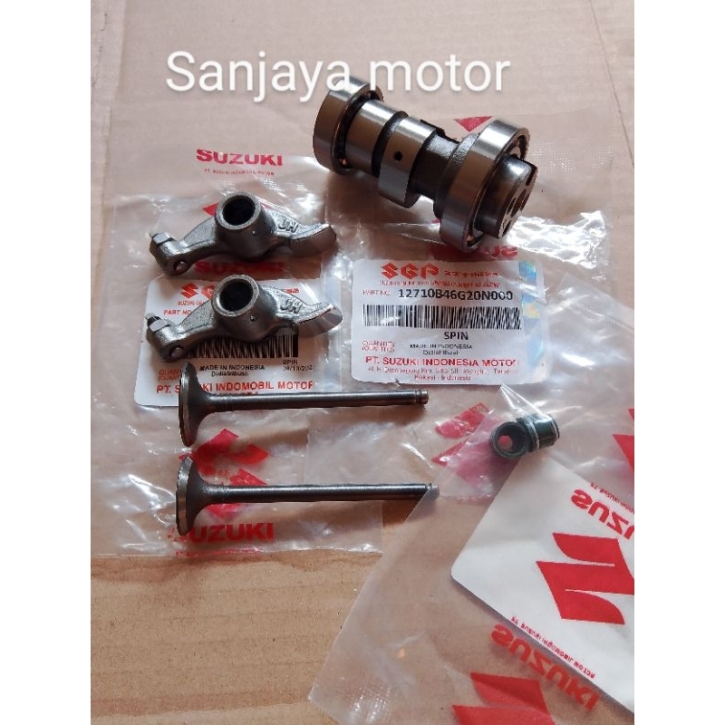 NOKEN AS + PELATUK+PAYUNG KLEP+SIL KLEP SUZUKI SPIN 125 SGP BERKUALITAS