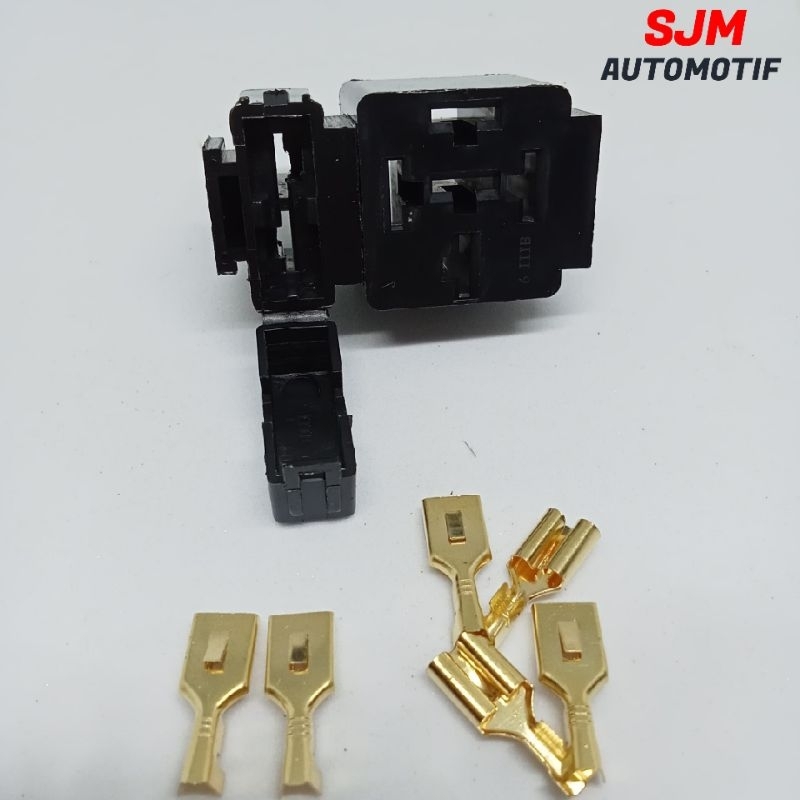 SOKET SOCKET RILEY  SET BOX SEKRING RUMAH RELAY GANDENG KAKI 4/KAKI 5 PLUS SKUN