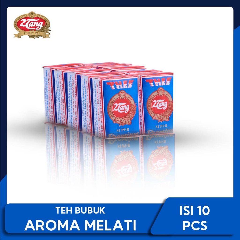 

TEH 2 TANG TEH SEDUH PREMIUM AROMA MELATI ISI 10 PACK