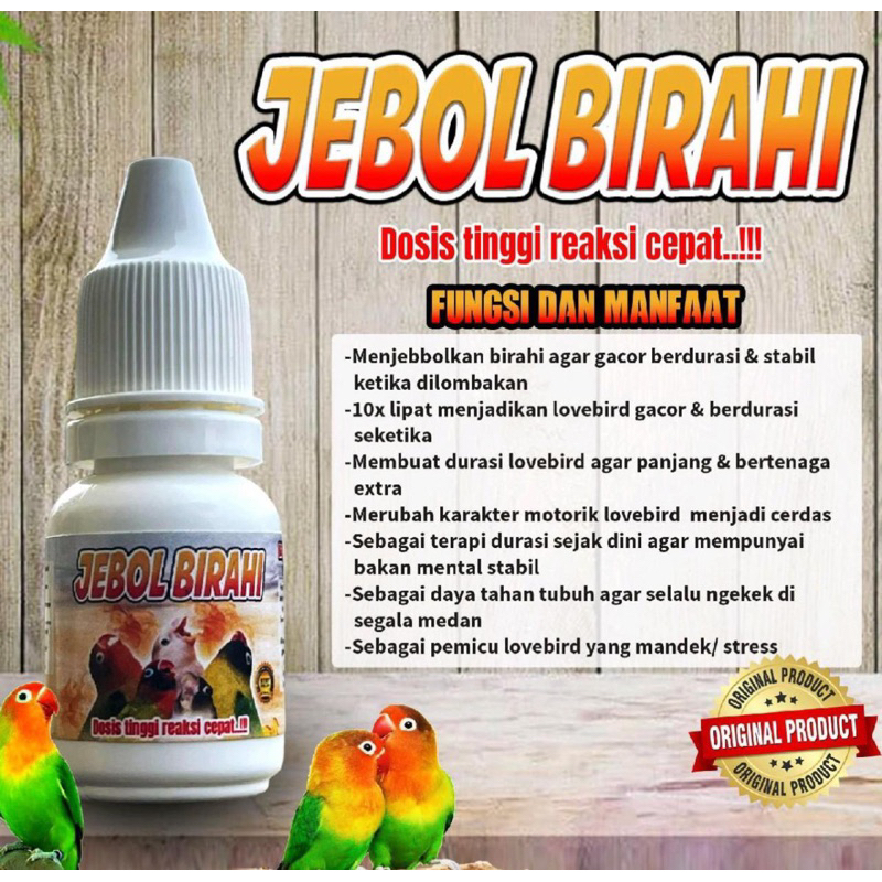 Serum Jebol Birahi Fr Penggacor Seketika Untuk Lovebird Prestasi Juara Sensasi Gacor Dalam 1 Jam Vit