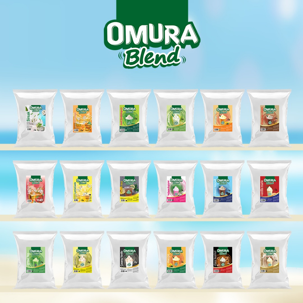 

OMURA Blend Bubuk Minuman Premium Instant Aneka Rasa Mix Gula Omura Powder 500 GR