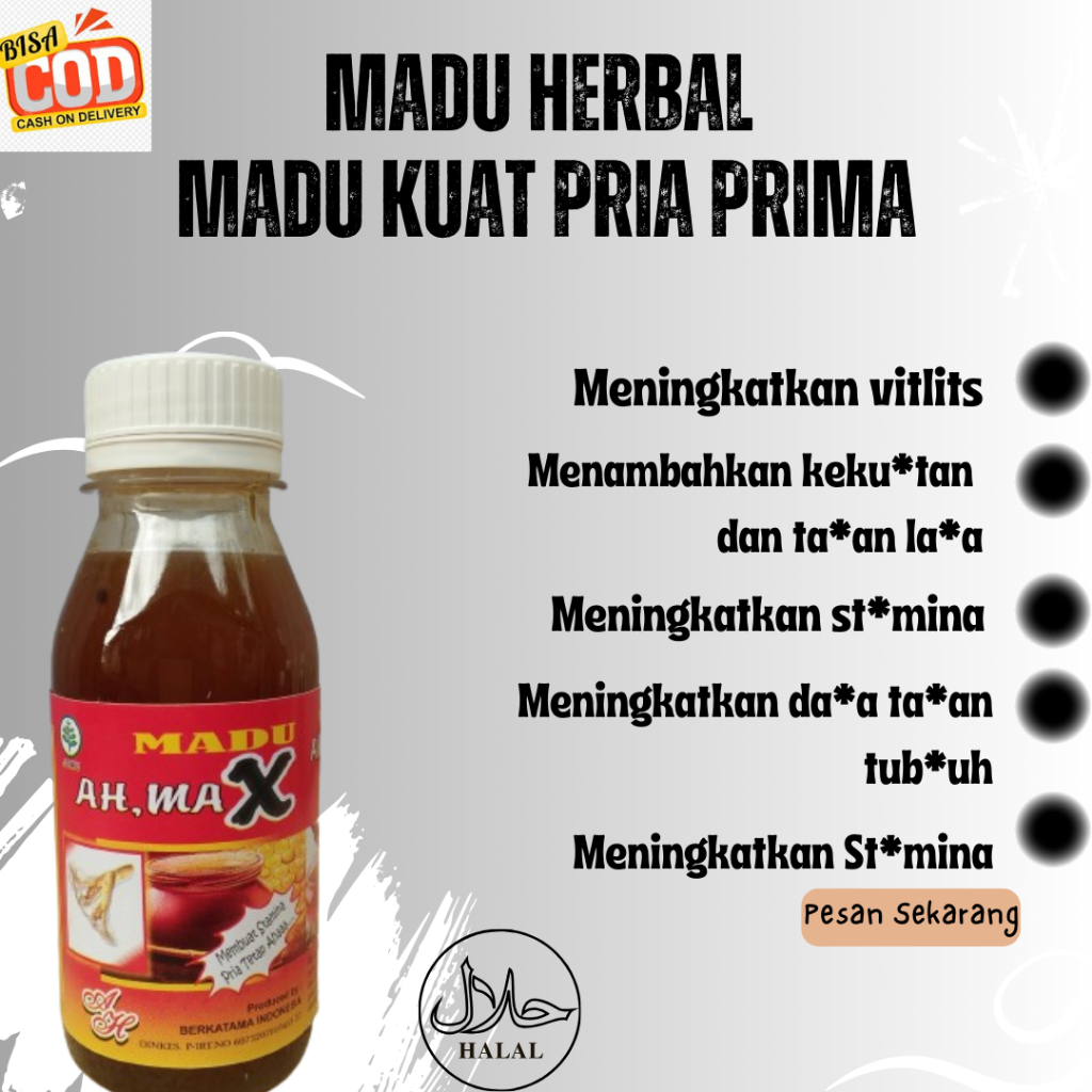 

Madu Herbal Ah Max Madu Stamina Pria Madu Kuat Obat Herbal Alami Madu Jantan