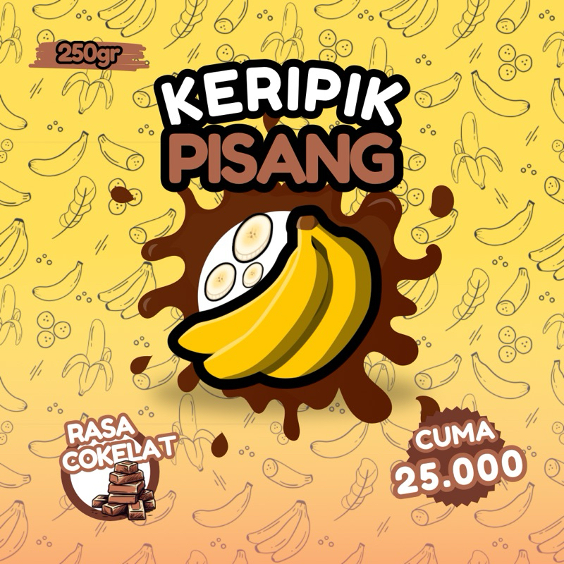 

Keripik Pisang Lumer Rasa Cokelat 250gr