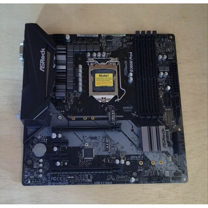MOBO/MOTHERBOAD ASROCK B360M PRO 4, LGA''1151 SUPORT GEN 8 GEN 9 / 4 SLOT RAM DDR4