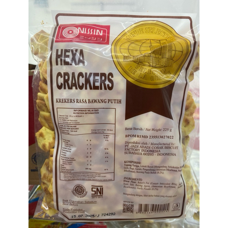 

Nissin Hexa Creacker 225 gram