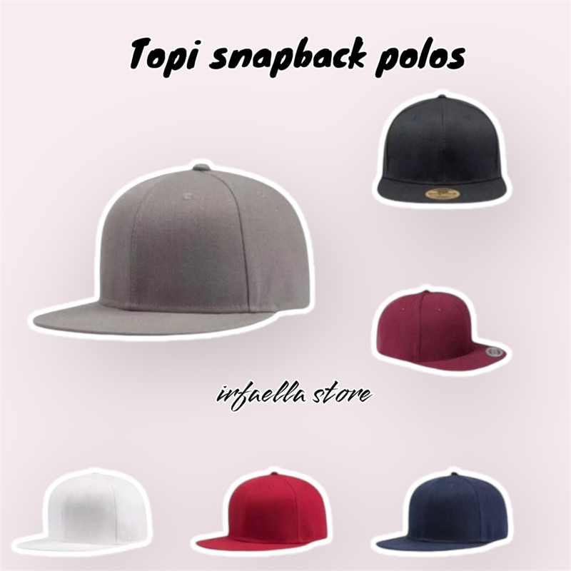 Topi polos snapback premium