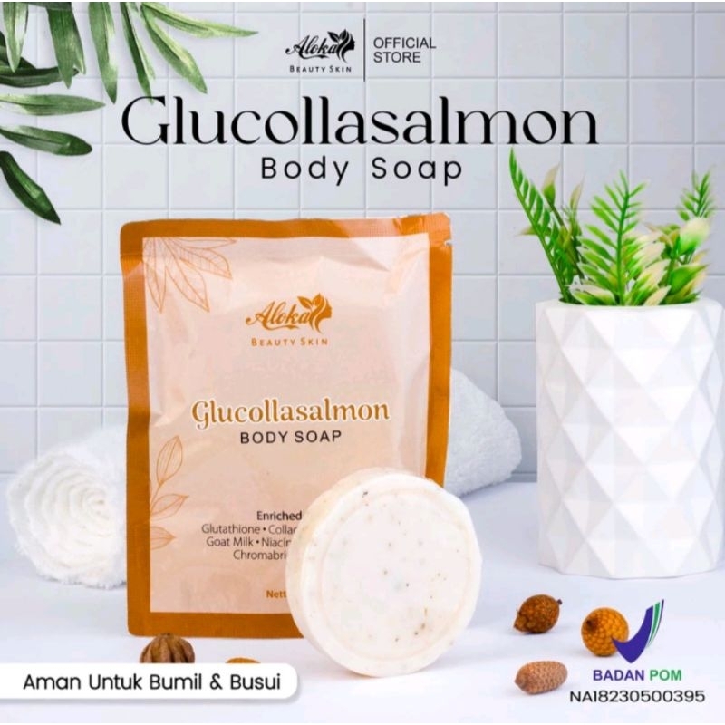 (BY ALOKA BEAUTY) GLUCOLLASALMON SOAP BY ALOKABEAUTY