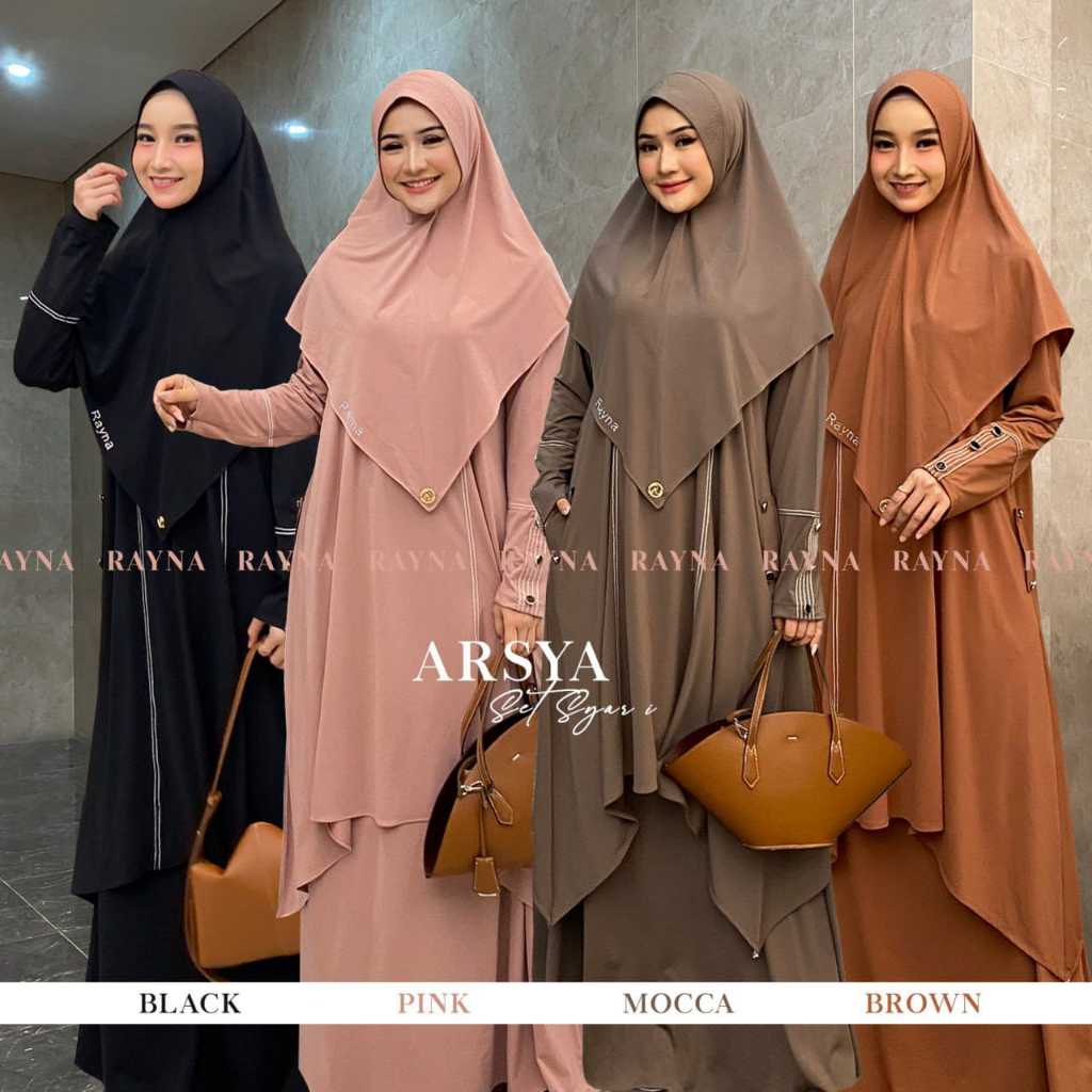 Arsya Series Set Gamis Tunik Set Syari By Ray.Na
