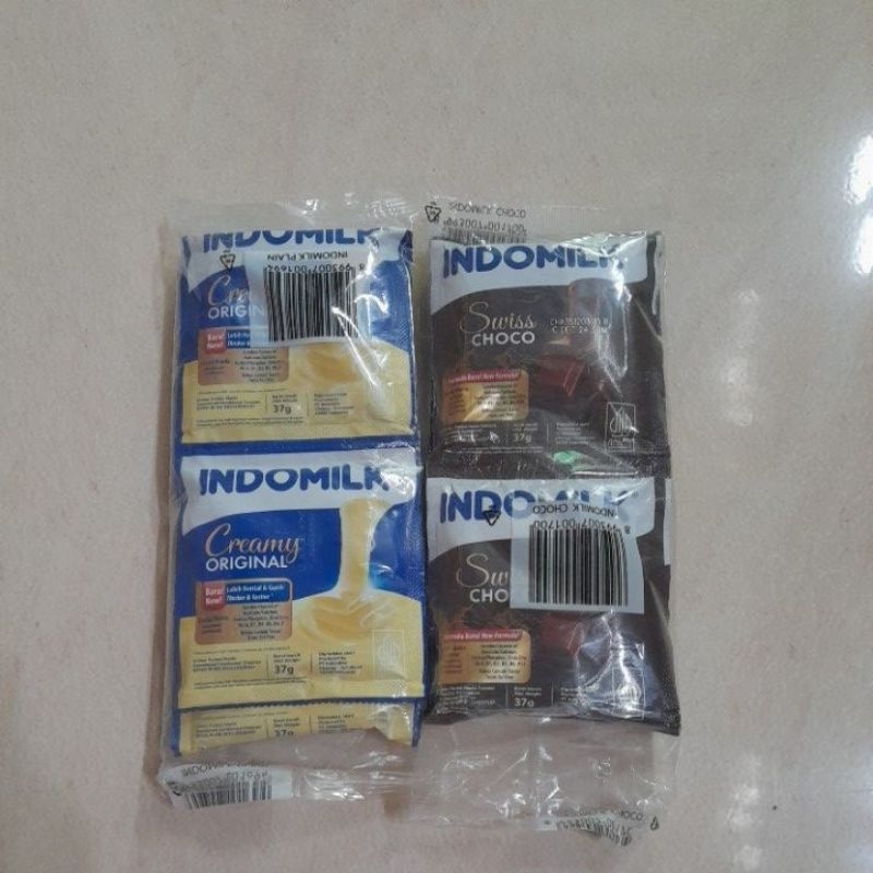 

indomilk putih (original) 37 g/indomilk coklat 37 g eceran dan renceng