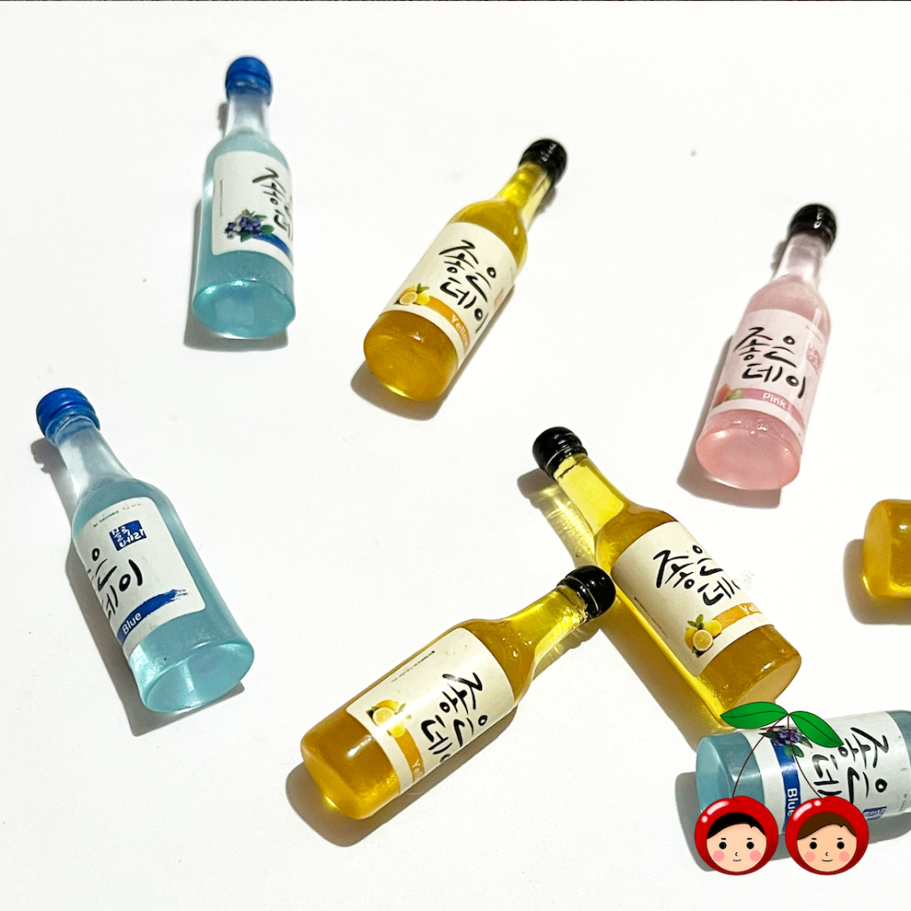 Miniatur Miniature Dollhouse 1:12 Botol Fruit Soju Buah