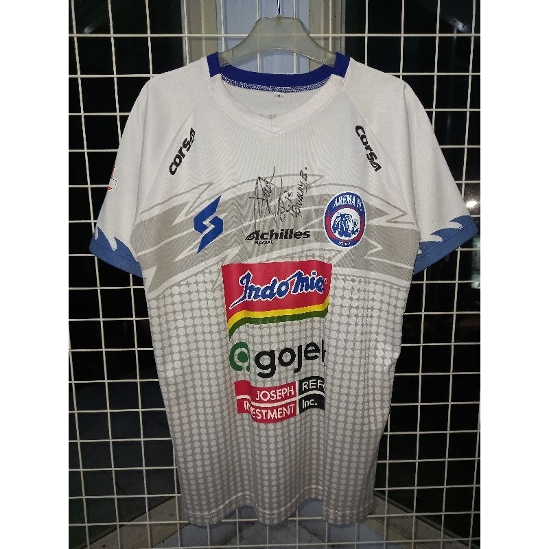 JERSEY AREMA FC AWAY 2019 NAMESET RIVALDI 11 + SIGN(TANDA TANGAN PEMAINNYA)