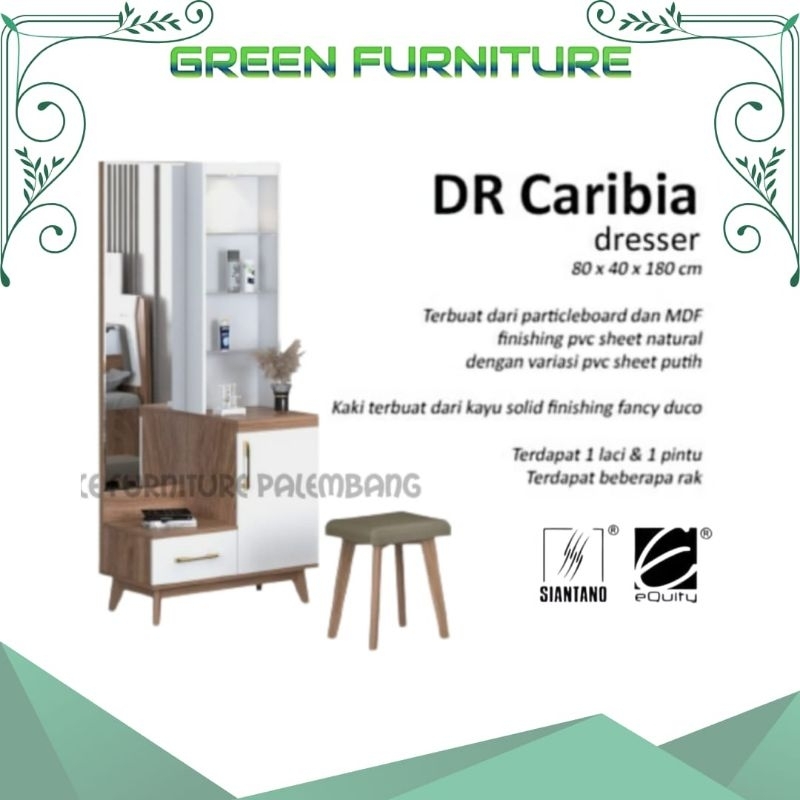 meja rias siantano DR CARIBIA cermin rias dressung table premium
