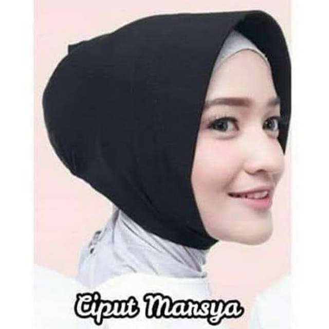 (GROSIR - CUCI GUDANG) CIPUT TOPI MARSHA NON CEPOL TEGAK GROSIR PAD ANTEM INNER HIJAB JILBAB DAN KER