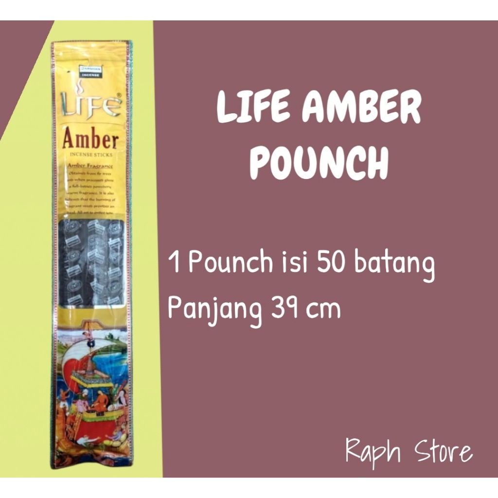 Hio Dupa Darshan Amber Pounch isi 50 batang - Amber Pouch